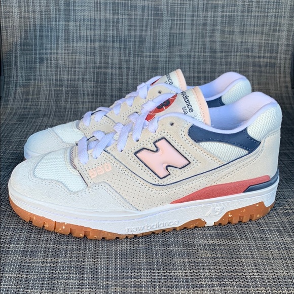 New Balance 550 'Sea Salt/Quartz Pink' Sneakers Active Shoes Women’s size 5 NWOT - Picture 5 of 11